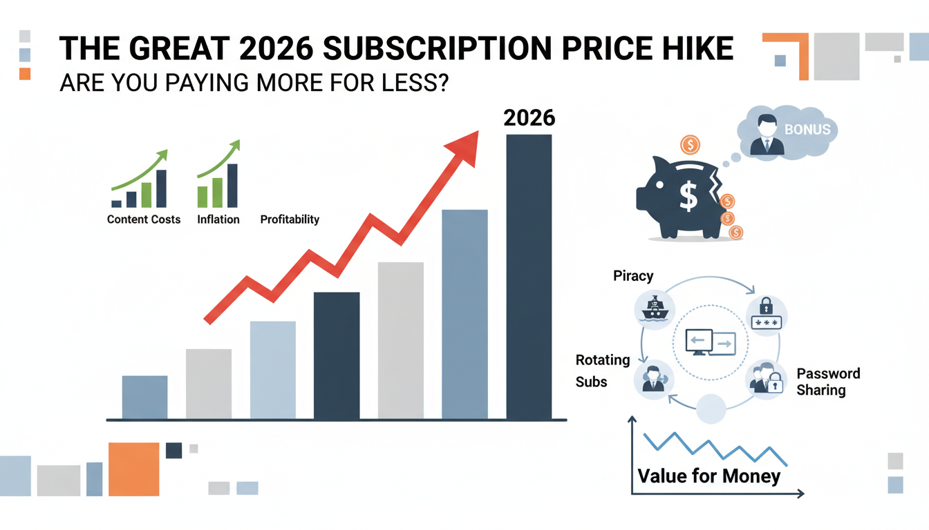 The Great 2026 Subscription Price Hike: Are You Paying More for Less?
